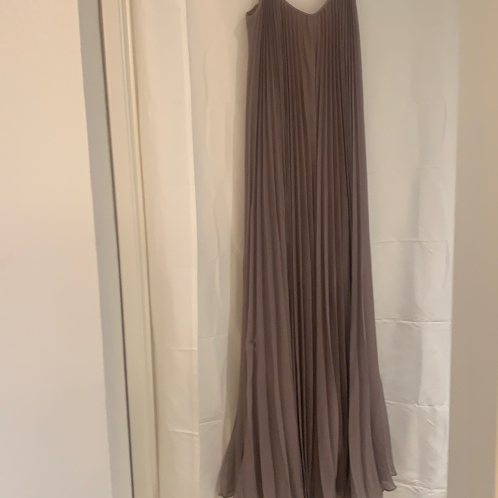 BCBG pleated long dress